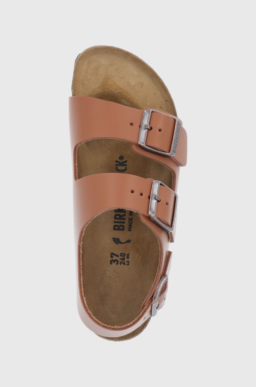 Birkenstock sandale de piele Milano femei culoarea maro 1019123-grng.brwn - Pled.ro