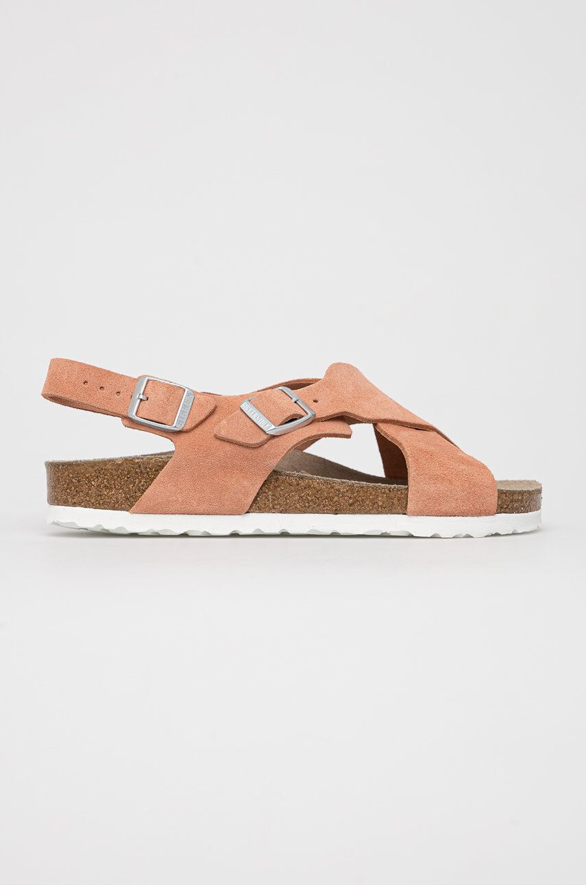 Birkenstock Sandale de piele femei culoarea roz - Pled.ro