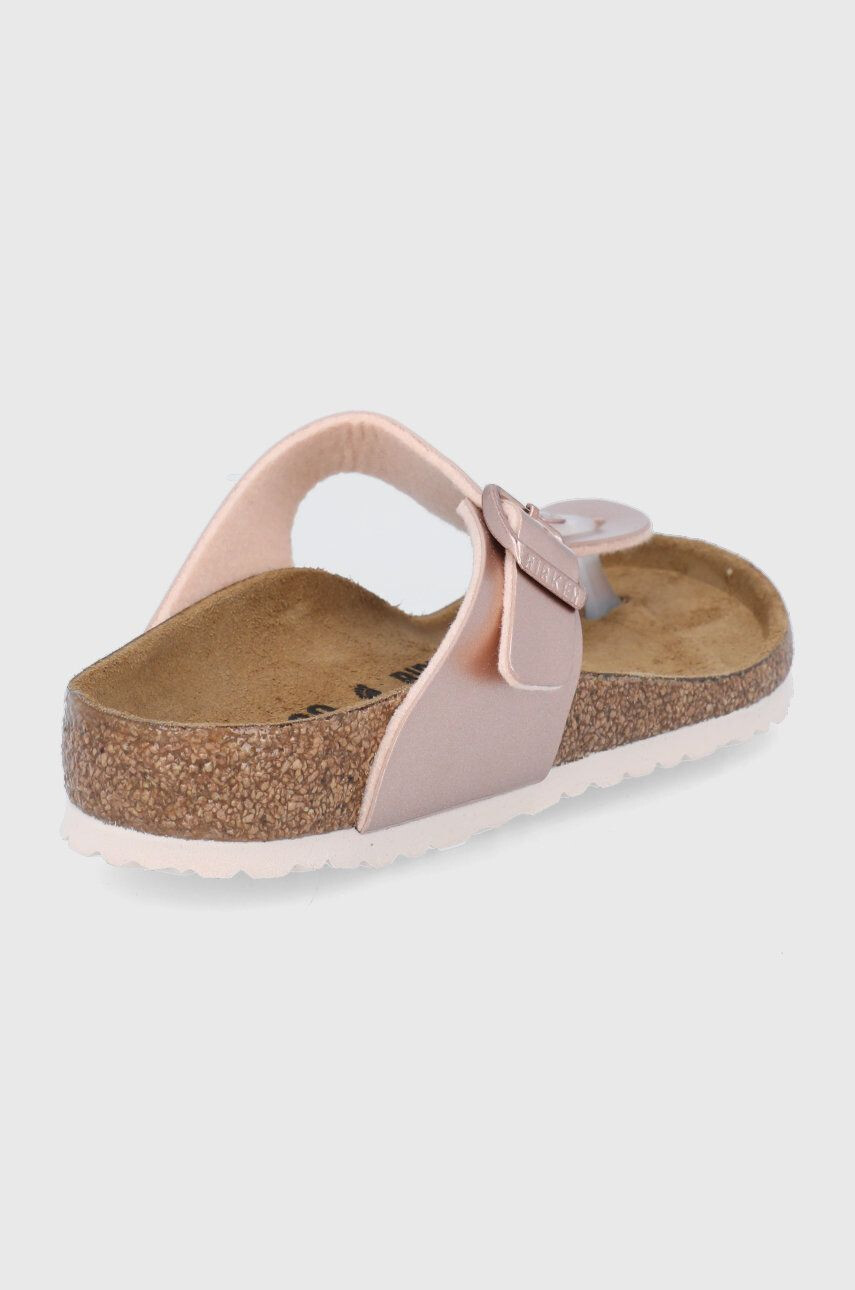 Birkenstock slapi copii culoarea auriu - Pled.ro