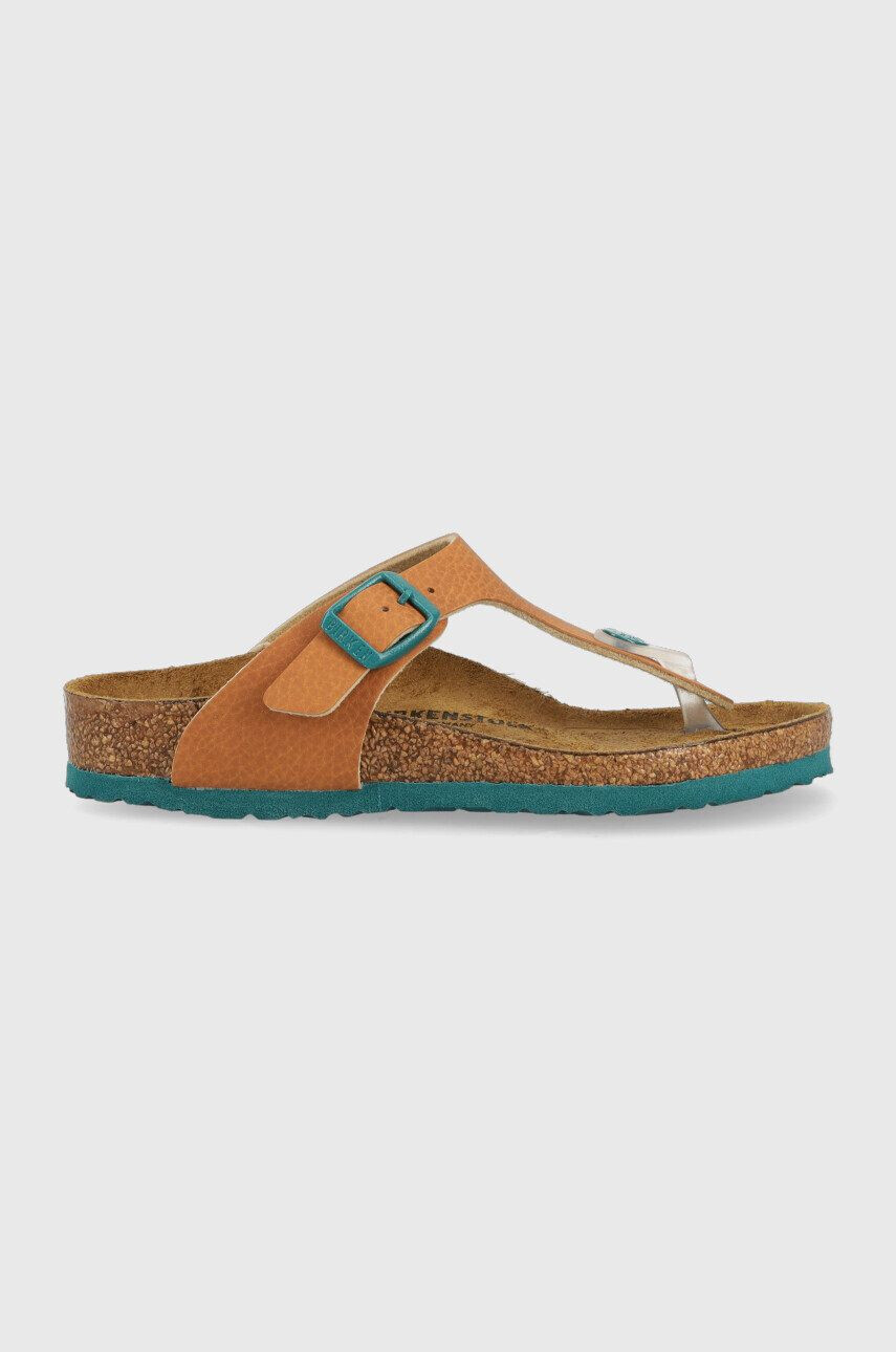 Birkenstock slapi copii culoarea maro - Pled.ro