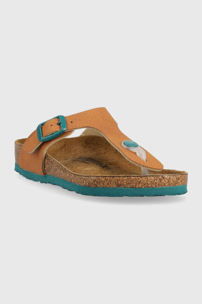 Birkenstock slapi copii culoarea maro - Pled.ro