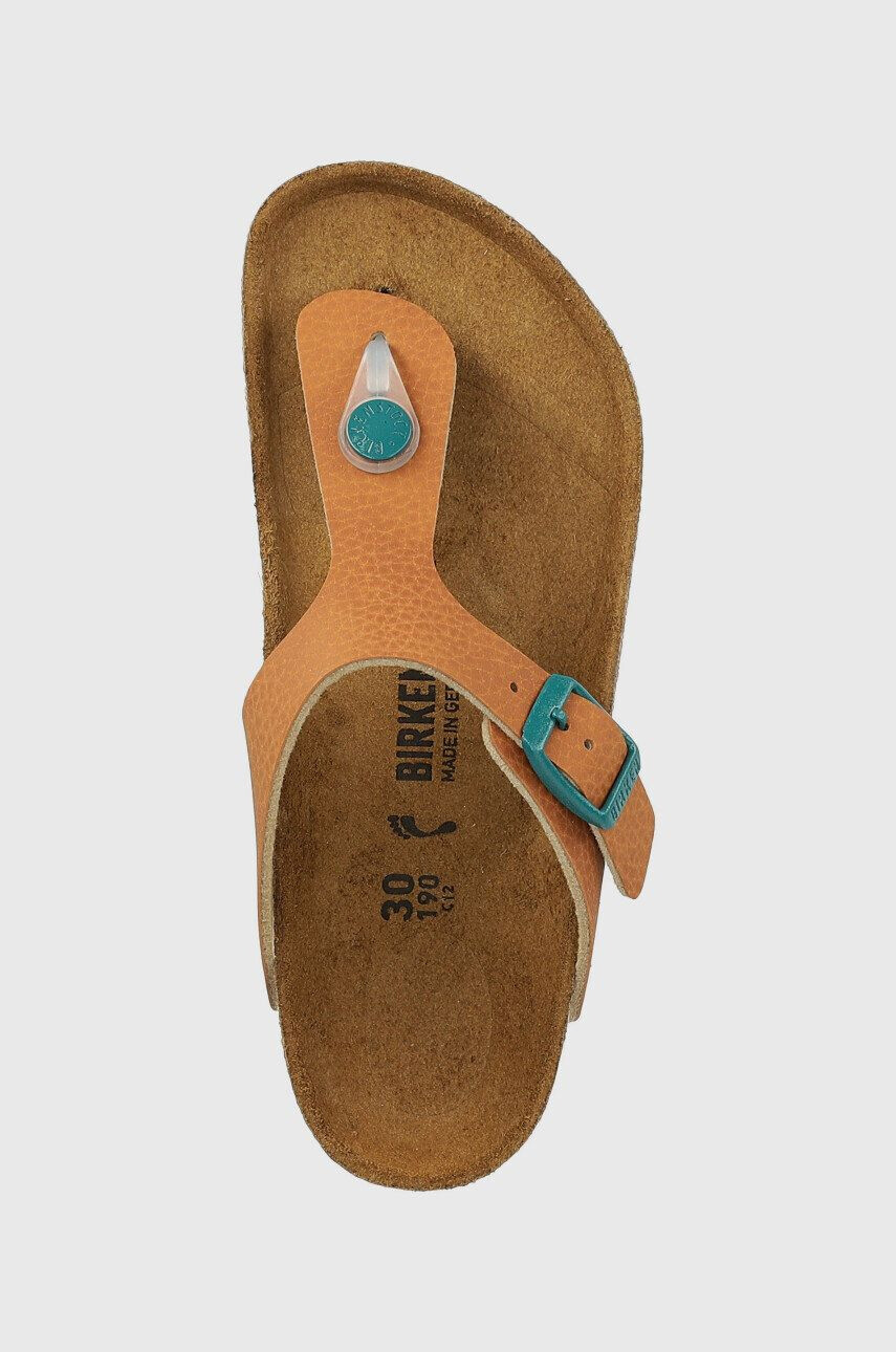 Birkenstock slapi copii culoarea maro - Pled.ro