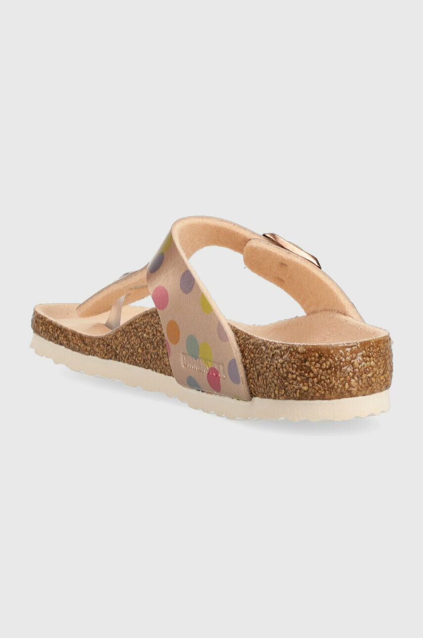 Birkenstock slapi copii culoarea auriu - Pled.ro