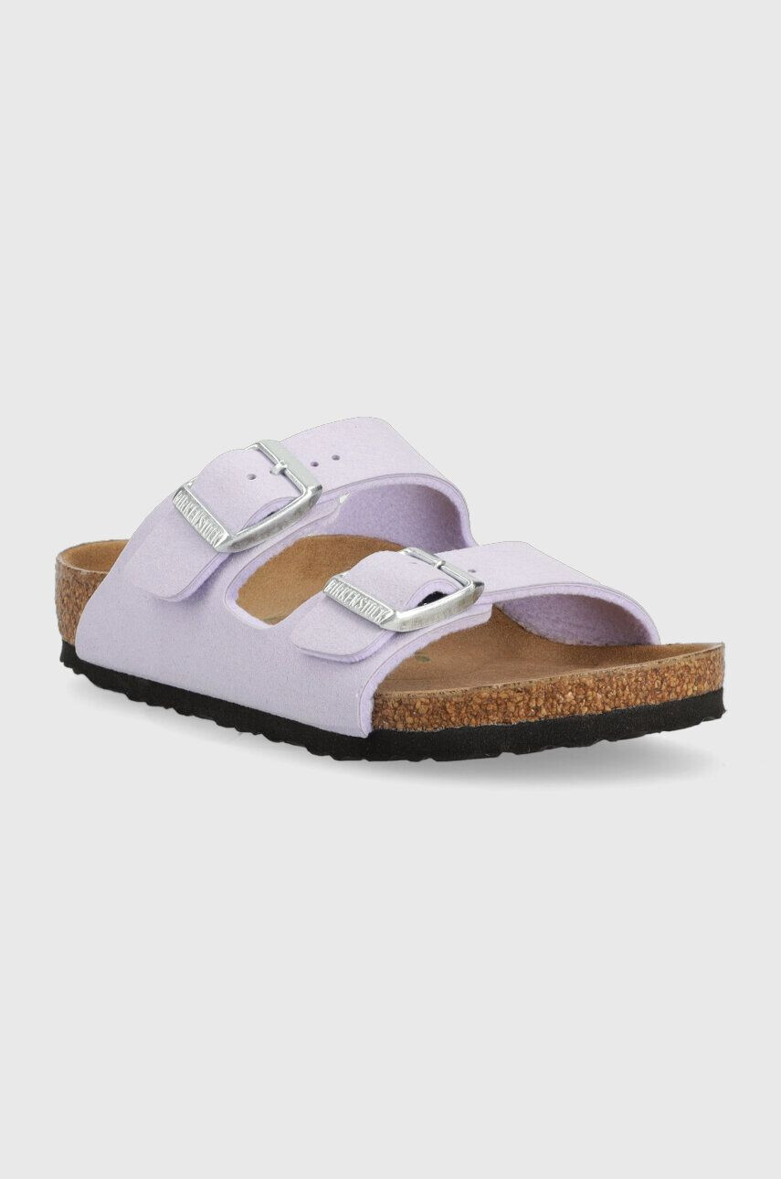 Birkenstock slapi copii culoarea violet - Pled.ro