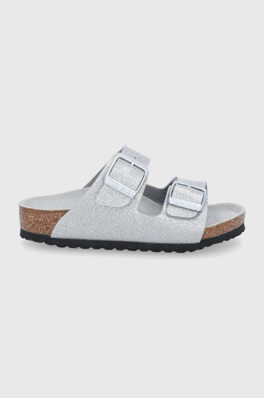 Birkenstock slapi copii Arizona culoarea maro - Pled.ro