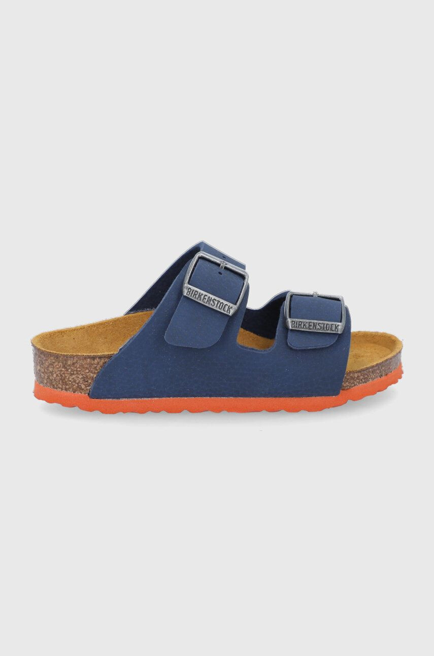 Birkenstock slapi copii Arizona culoarea gri - Pled.ro