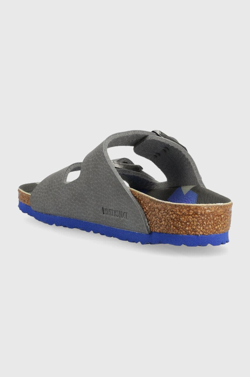 Birkenstock slapi copii Arizona culoarea gri - Pled.ro