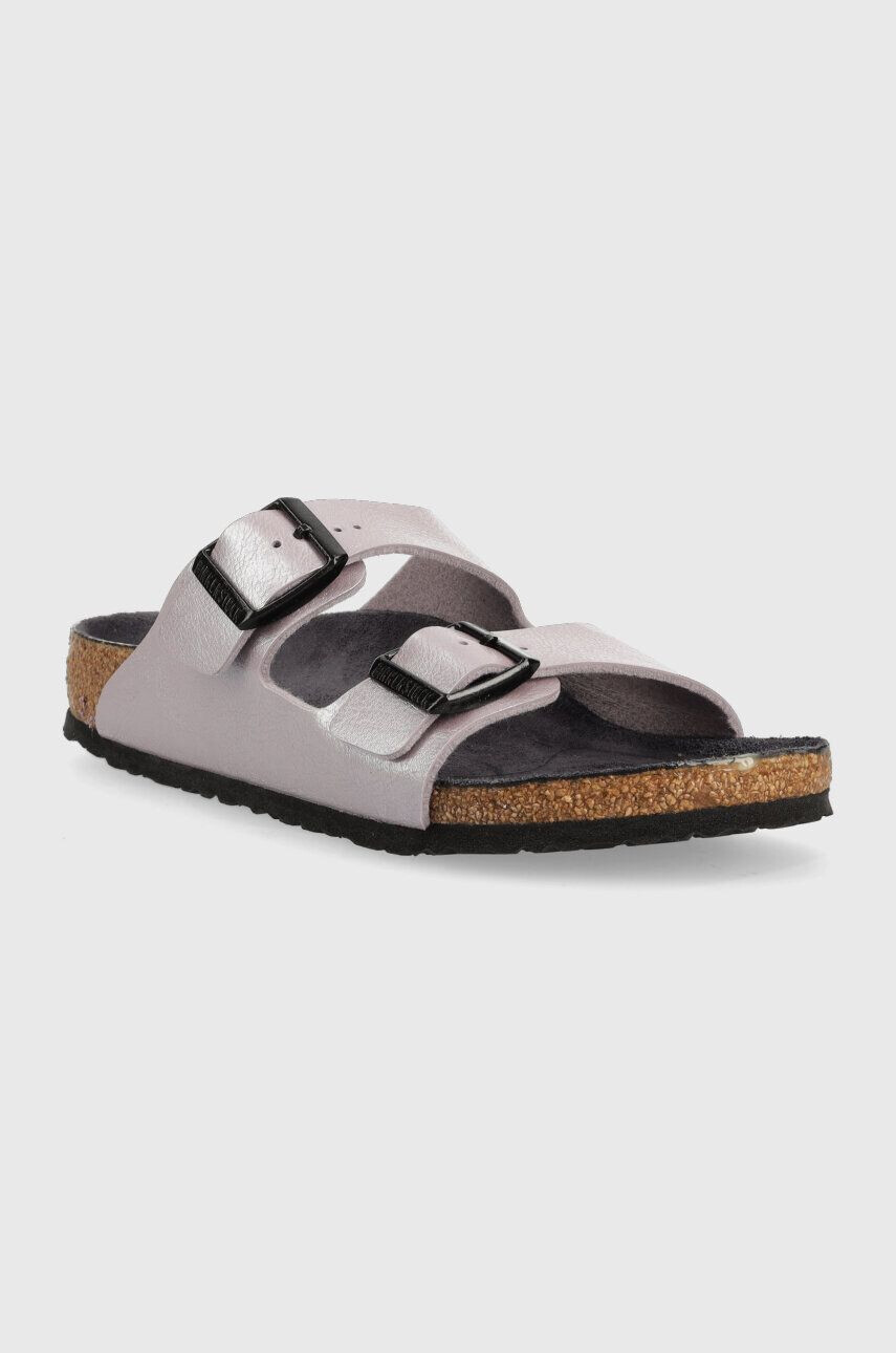 Birkenstock slapi copii Arizona culoarea violet - Pled.ro