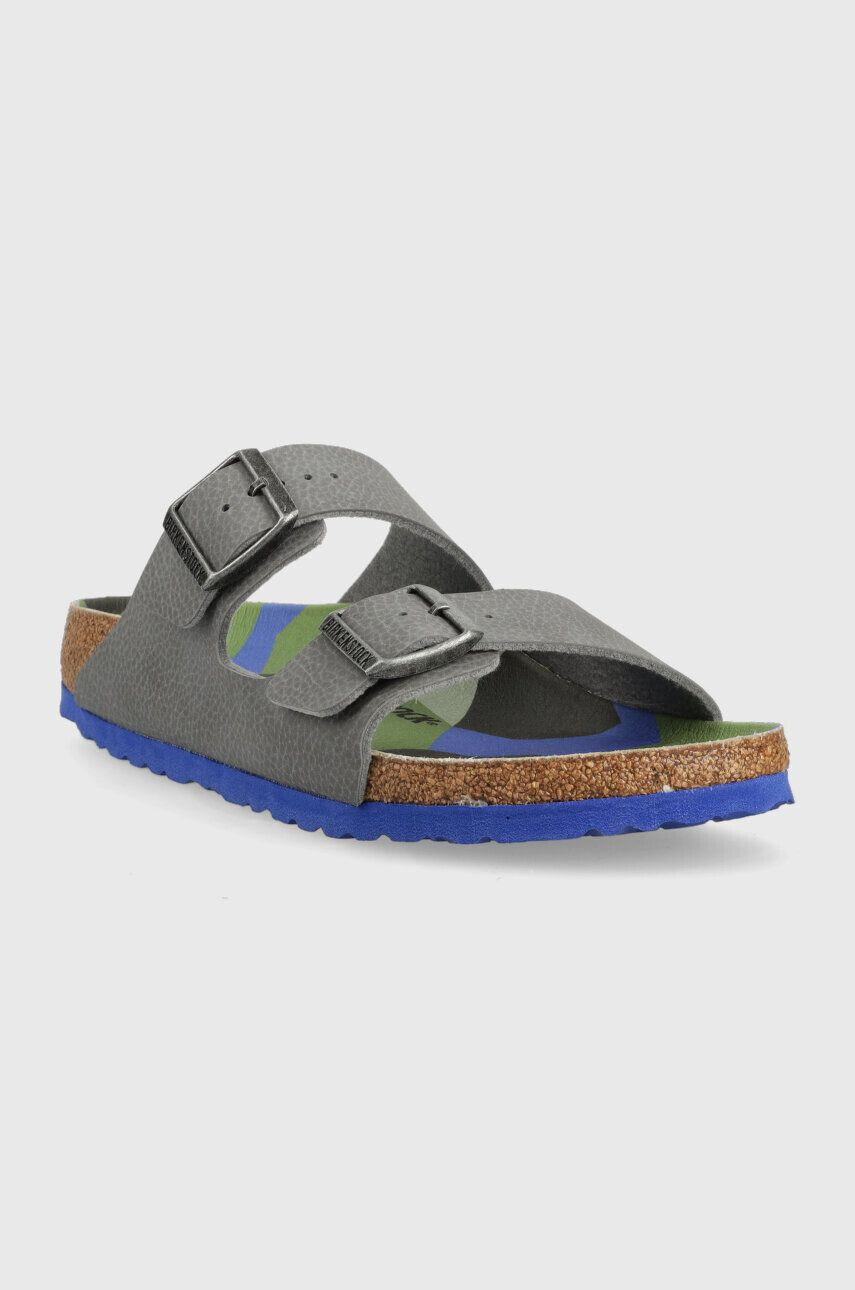 Birkenstock slapi copii Arizona Kids BF culoarea gri - Pled.ro