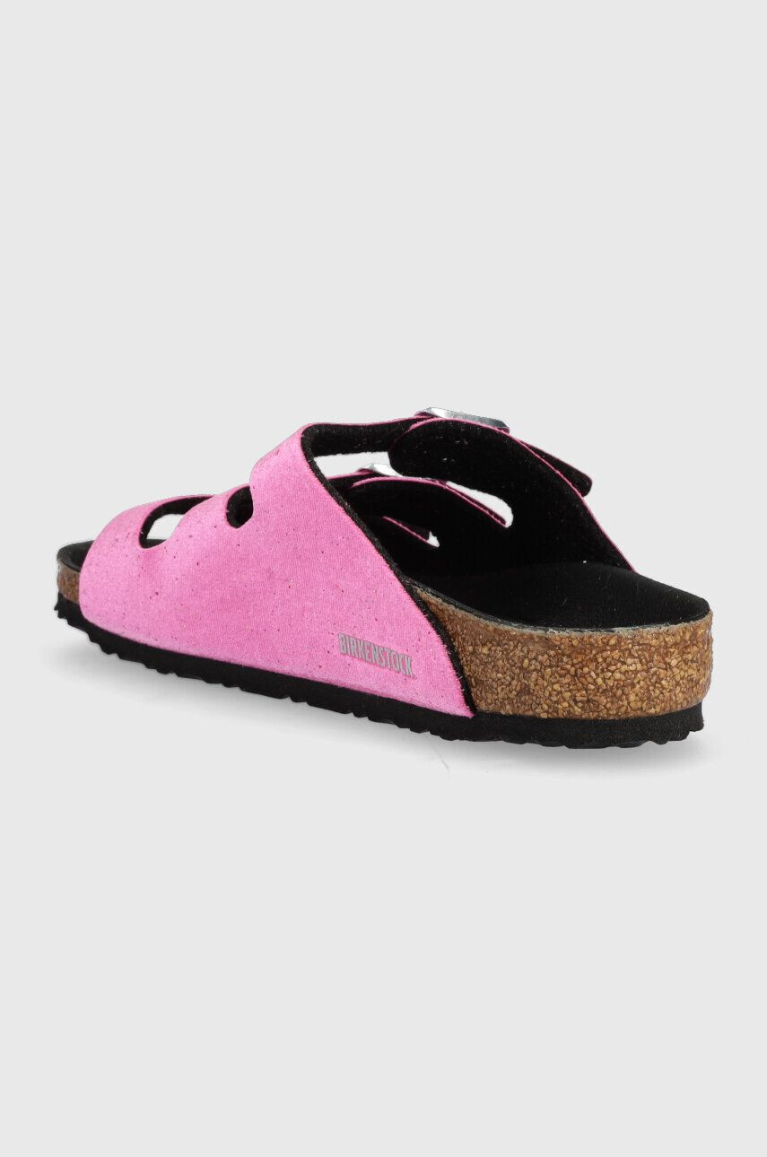 Birkenstock slapi copii Florida culoarea violet - Pled.ro