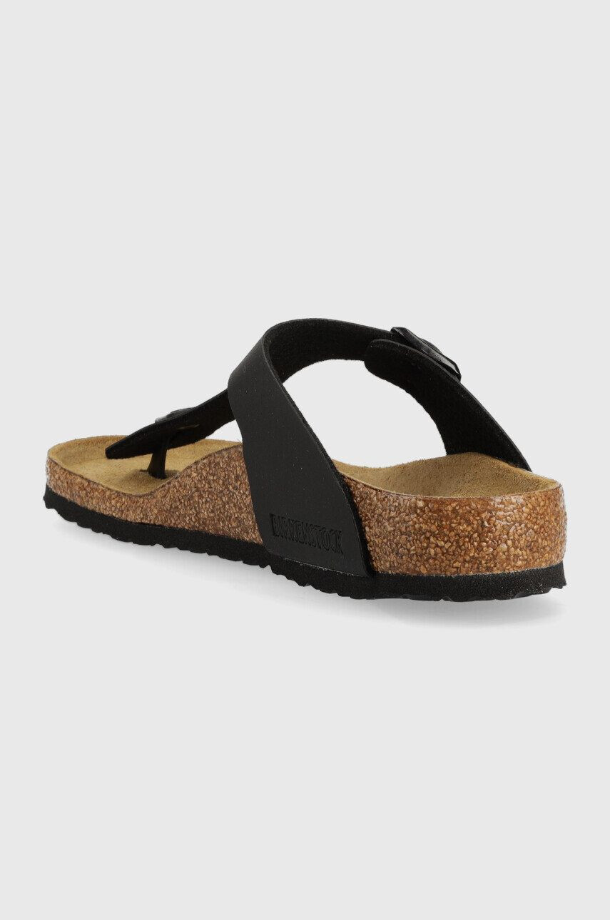 Birkenstock slapi copii Gizeh culoarea negru - Pled.ro