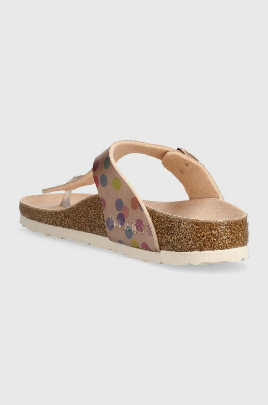 Birkenstock slapi copii Gizeh culoarea auriu - Pled.ro