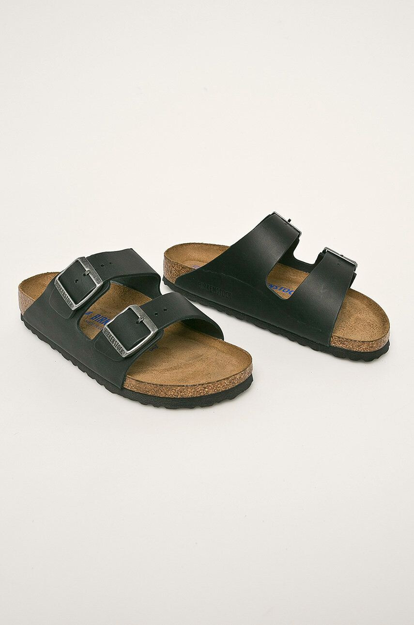 Birkenstock șlapi de piele Arizona 752483-BLACK - Pled.ro