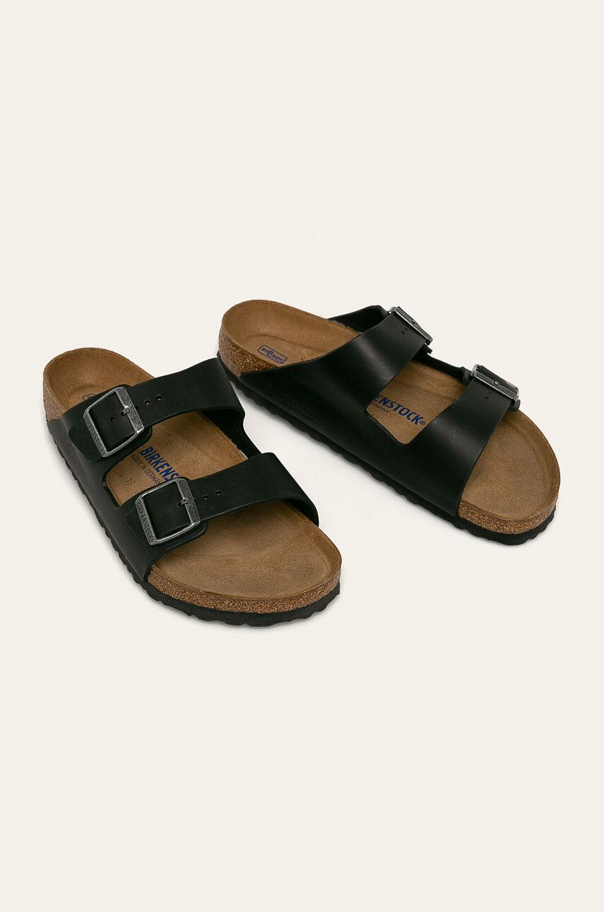 Birkenstock șlapi de piele Arizona 752481-BLACK - Pled.ro