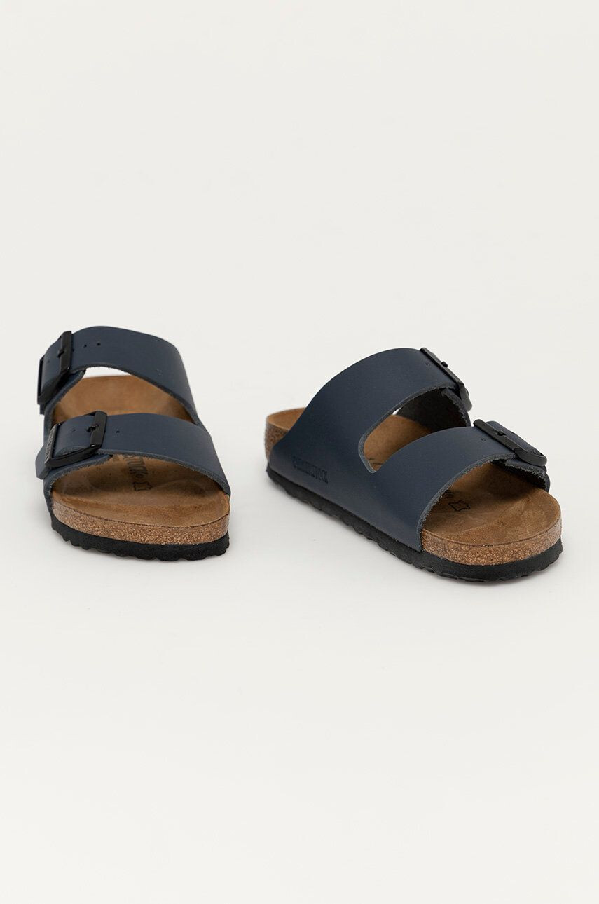 Birkenstock slapi de piele Arizona barbati culoarea maro - Pled.ro