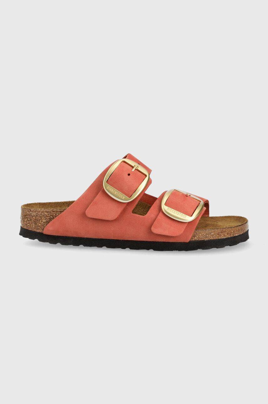 Birkenstock slapi de piele Arizona femei culoarea portocaliu 1025424 - Pled.ro