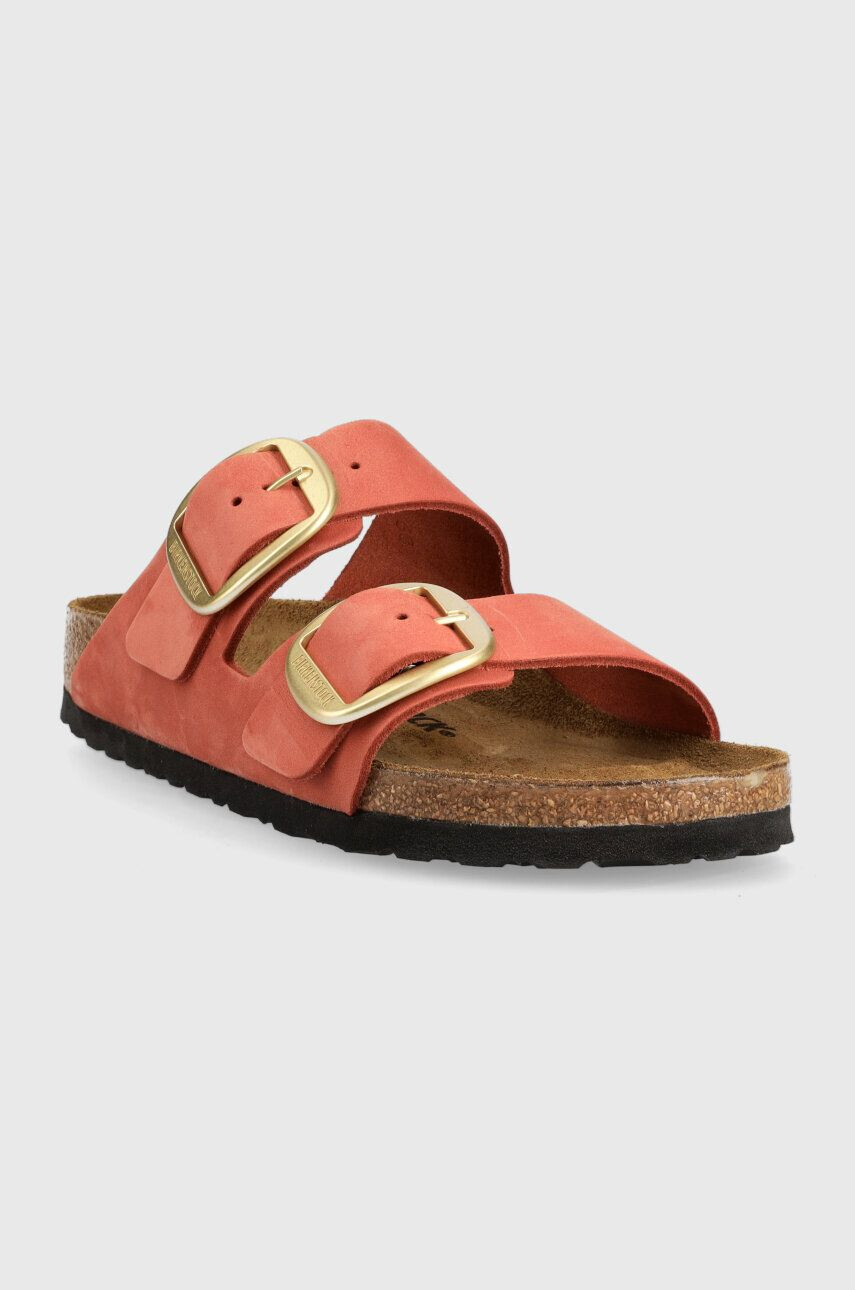 Birkenstock slapi de piele Arizona femei culoarea portocaliu 1025424 - Pled.ro