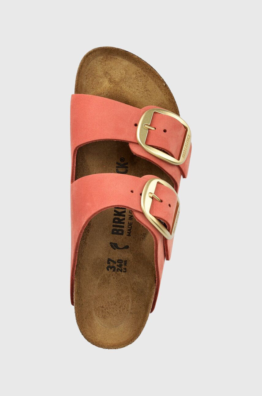 Birkenstock slapi de piele Arizona femei culoarea portocaliu 1025424 - Pled.ro