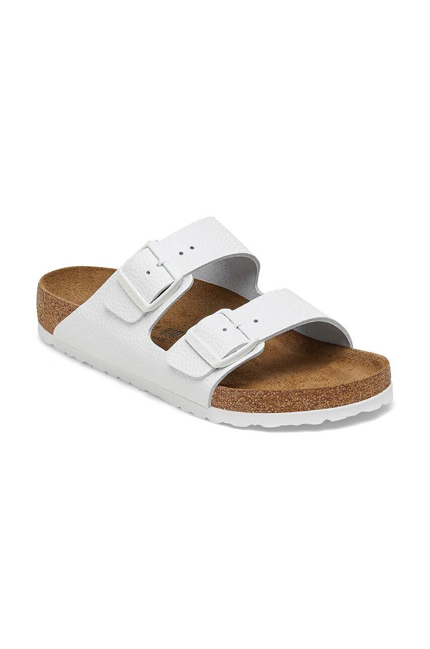 Birkenstock slapi de piele Arizona femei culoarea alb 1025061 - Pled.ro