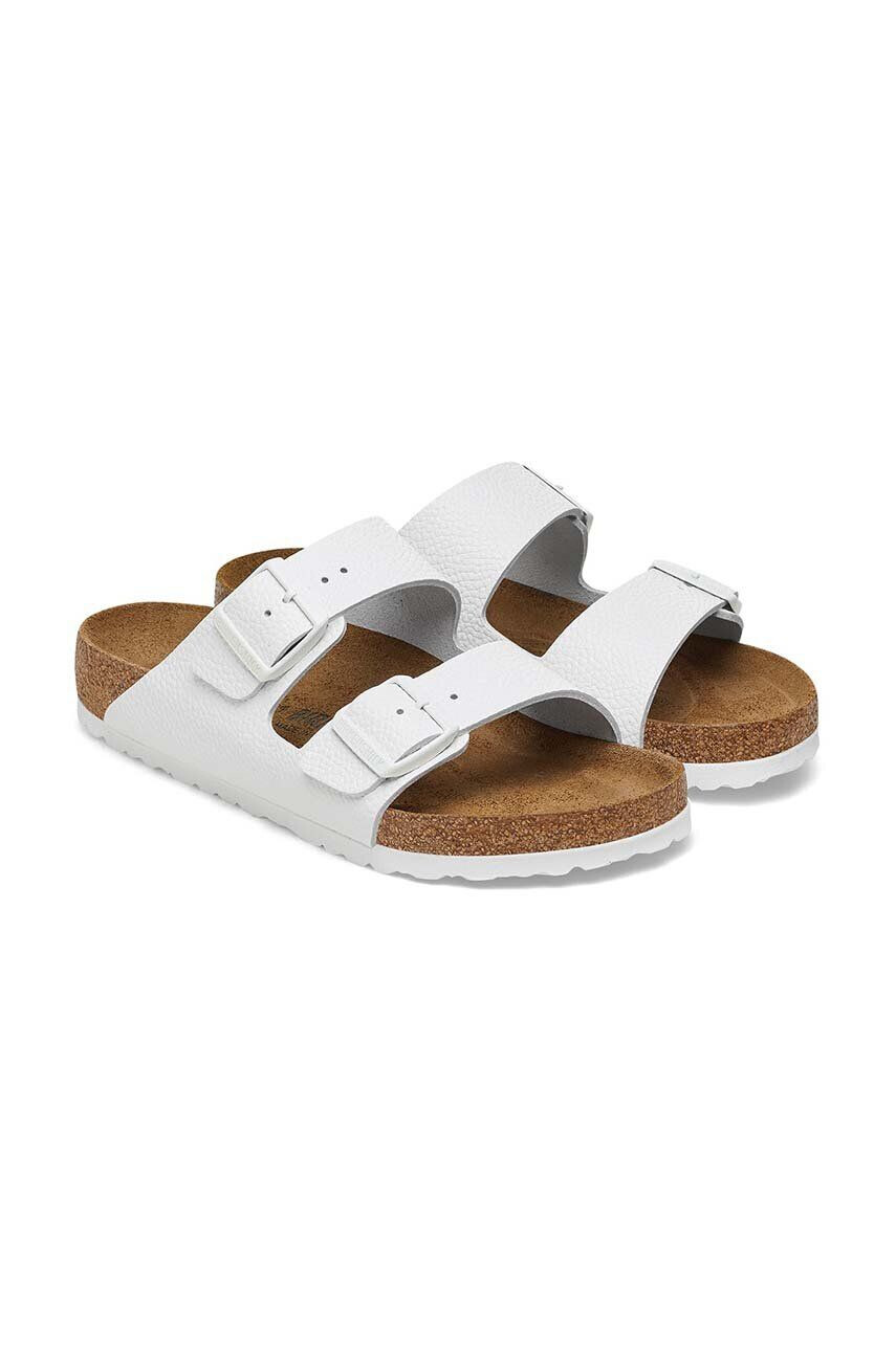 Birkenstock slapi de piele Arizona femei culoarea alb 1025061 - Pled.ro