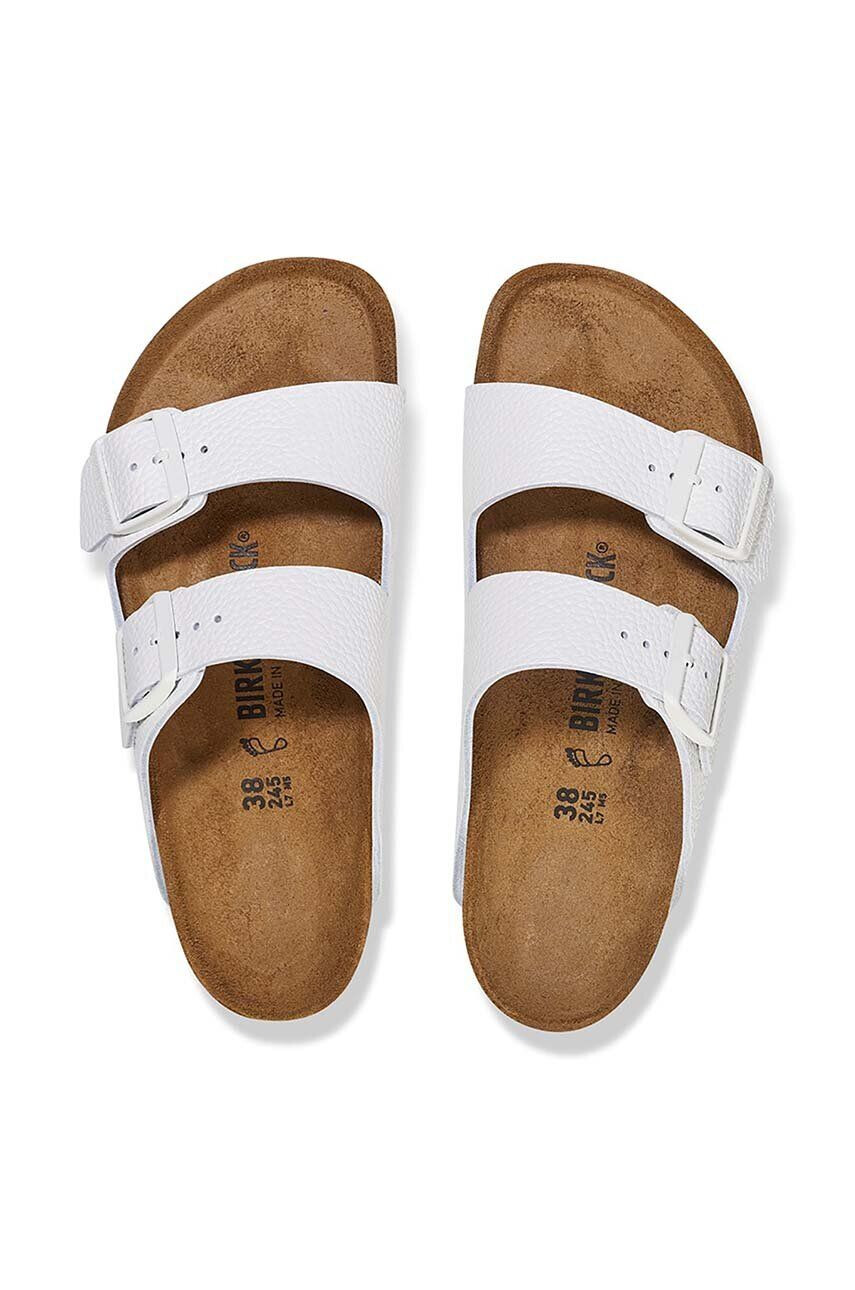 Birkenstock slapi de piele Arizona femei culoarea alb 1025061 - Pled.ro