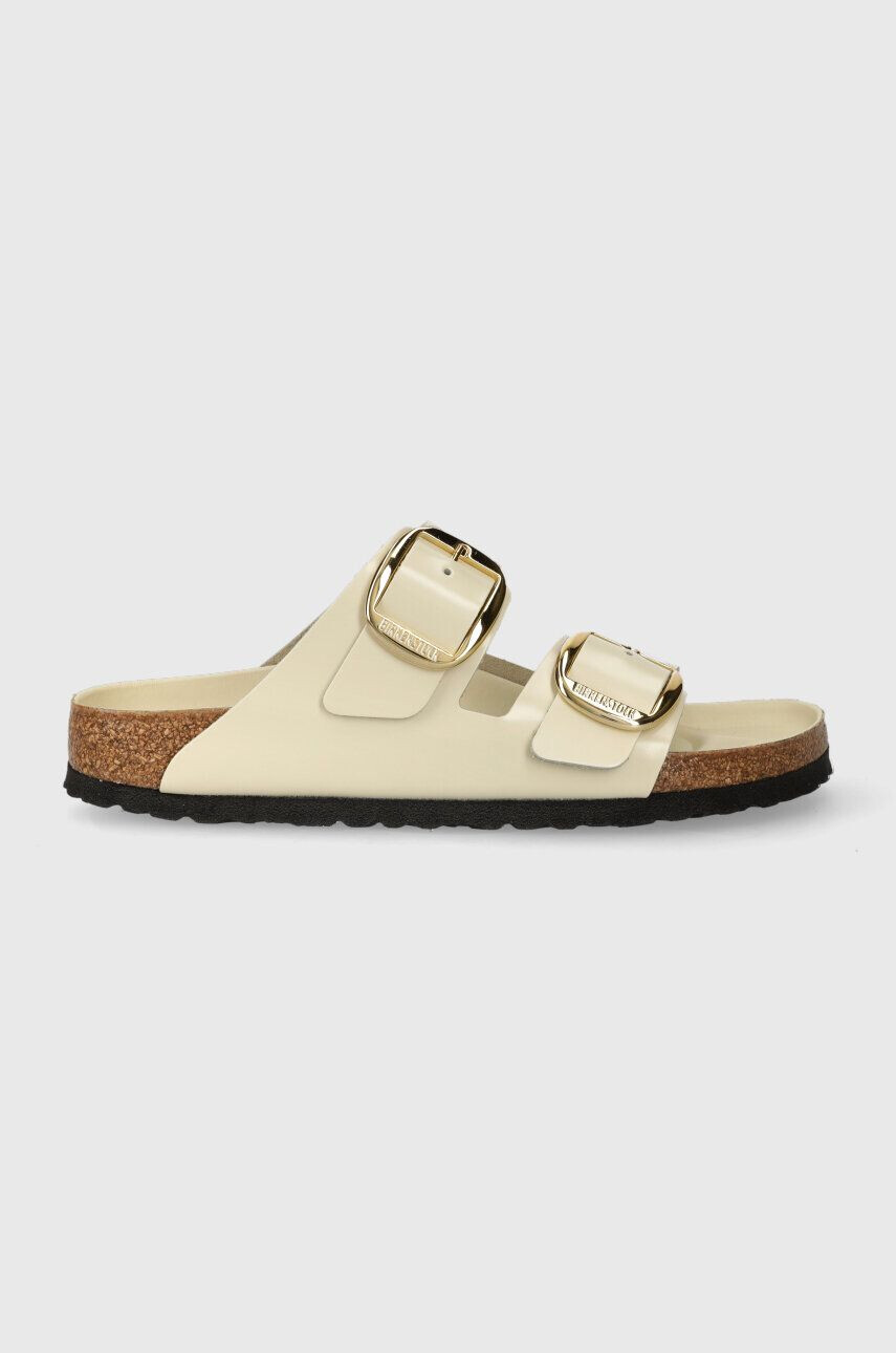 Birkenstock slapi de piele Arizona femei culoarea bej 1026128 - Pled.ro