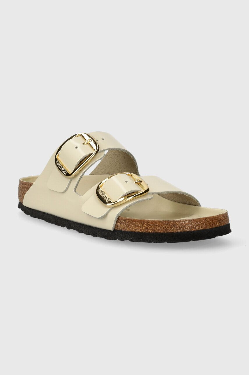 Birkenstock slapi de piele Arizona femei culoarea bej 1026128 - Pled.ro