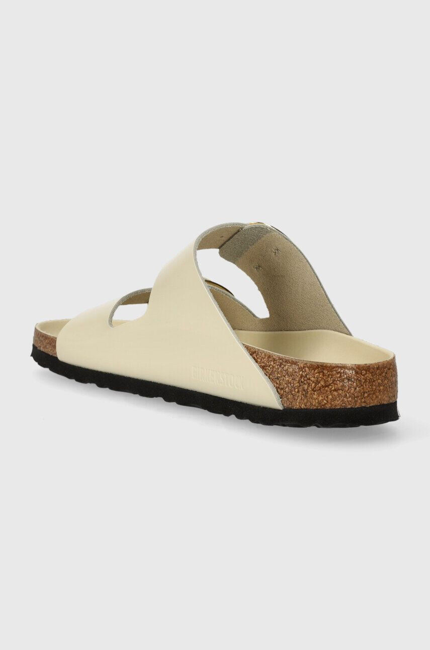 Birkenstock slapi de piele Arizona femei culoarea bej 1026128 - Pled.ro