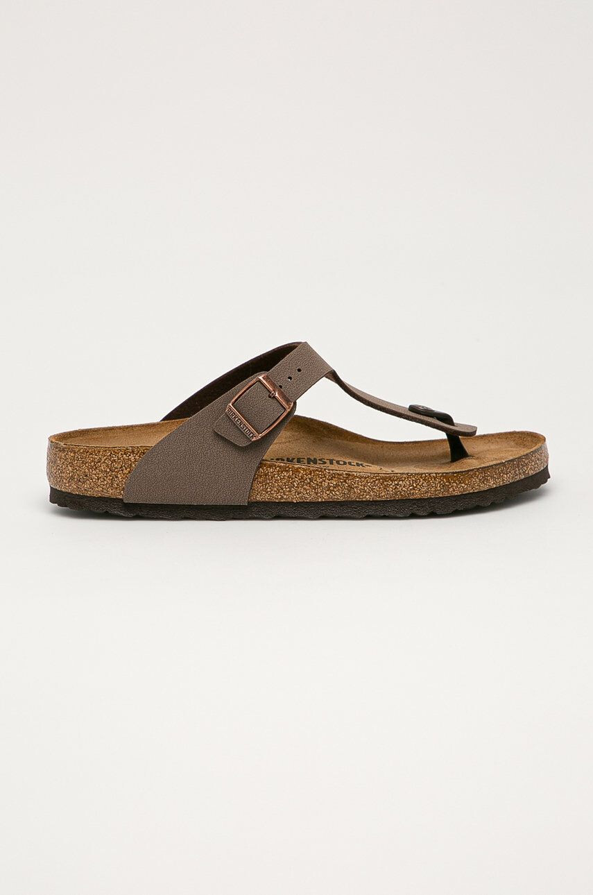 Birkenstock slapi Gizeh barbati culoarea maro 43751.M - Pled.ro