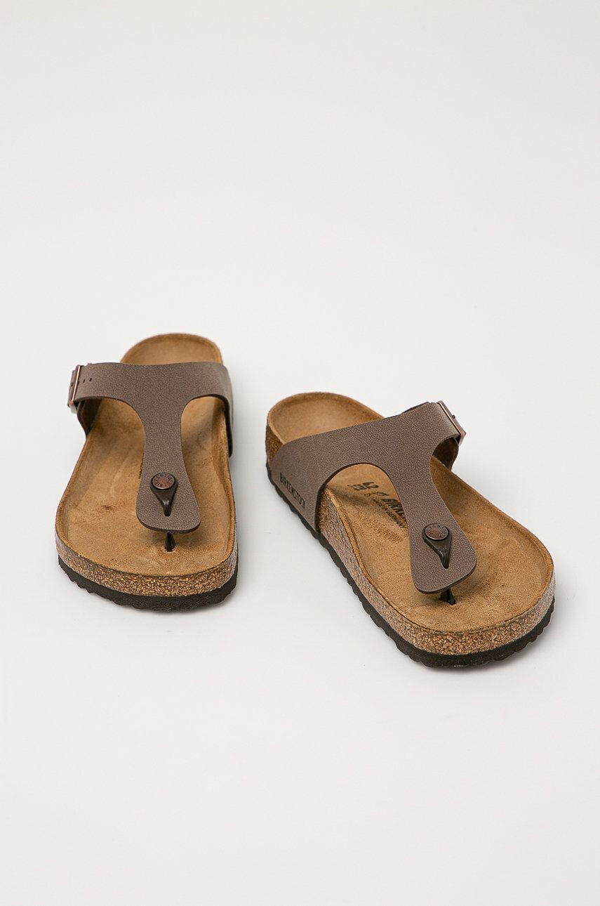 Birkenstock slapi Gizeh barbati culoarea maro 43751.M - Pled.ro