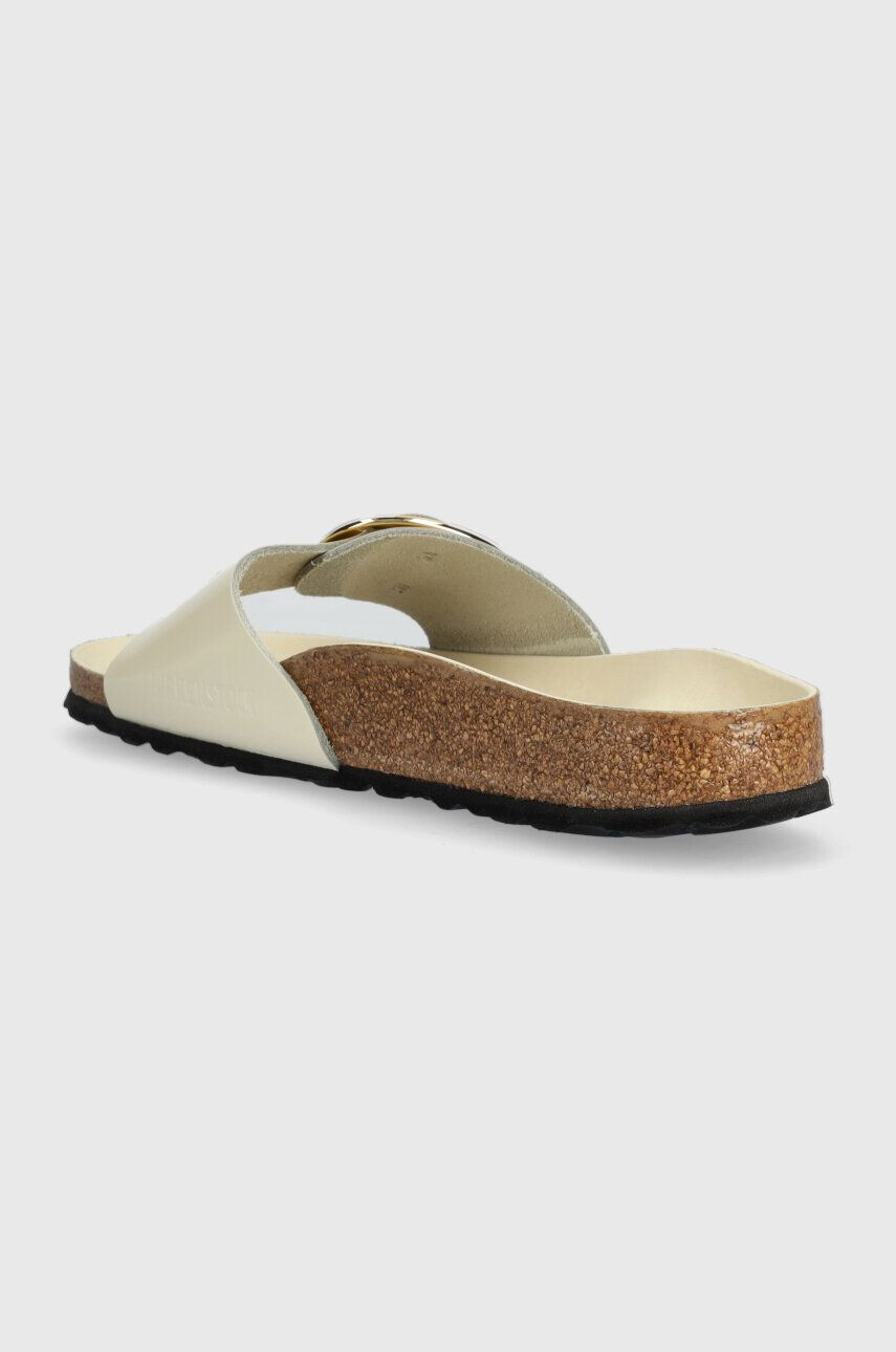 Birkenstock slapi de piele Madrid femei culoarea bej 1025298 - Pled.ro