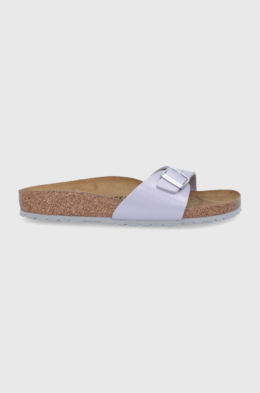 Birkenstock Șlapi de piele Madrid femei culoarea roz - Pled.ro