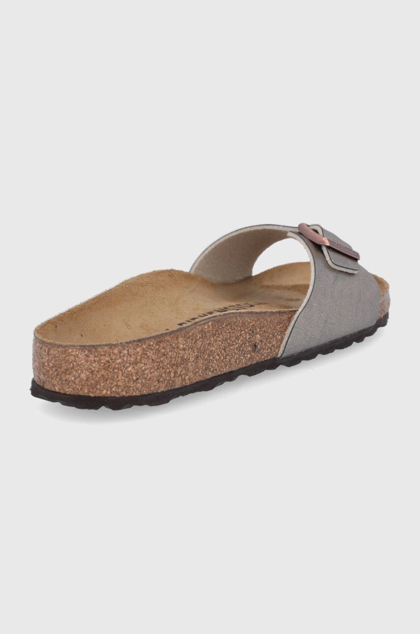 Birkenstock Șlapi de piele Madrid femei culoarea auriu 1020632.Taupe-Taupe - Pled.ro