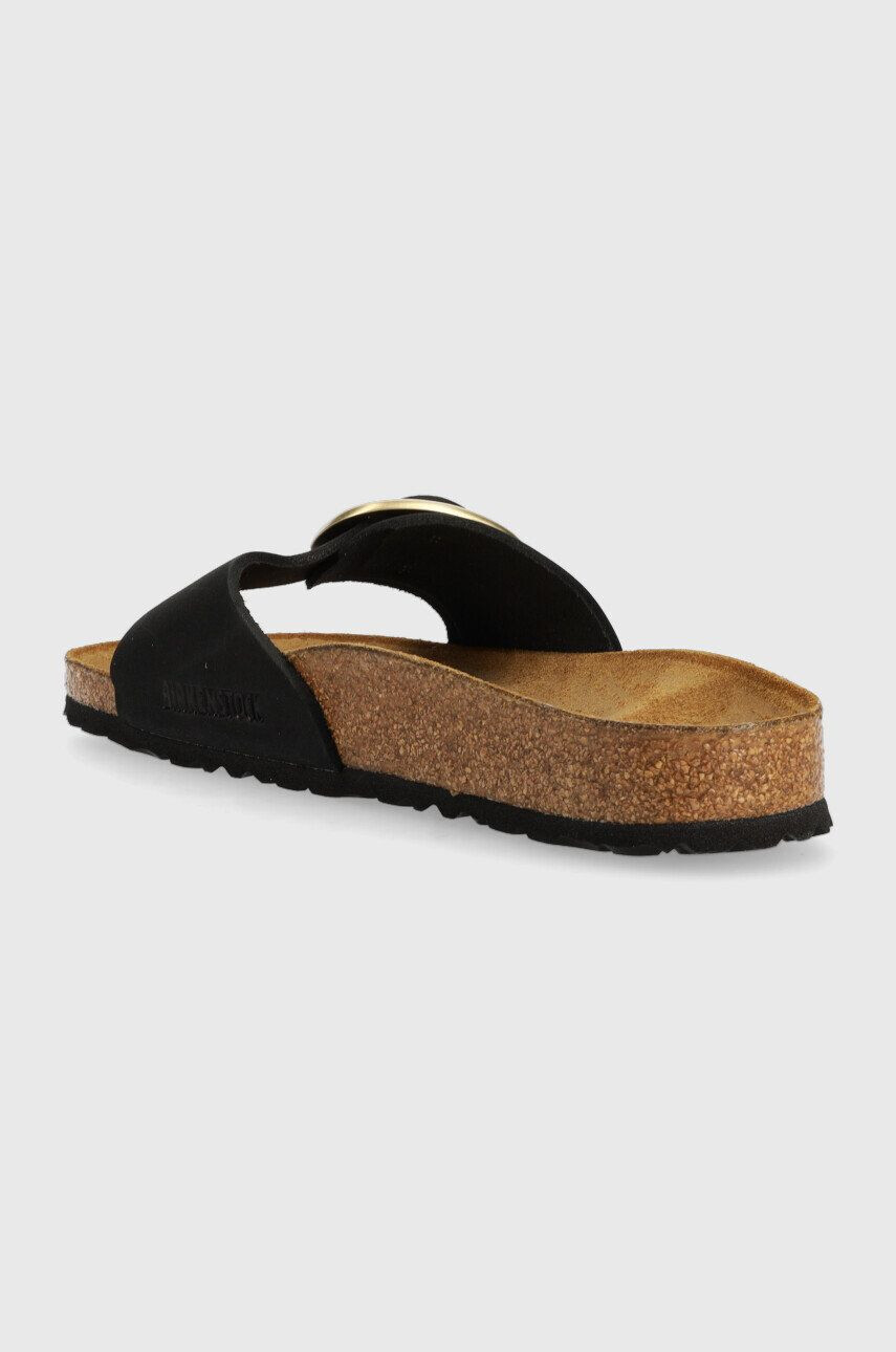 Birkenstock șlapi de piele Madrid Big Buckle femei culoarea negru 1023373.BLK-BLACK - Pled.ro