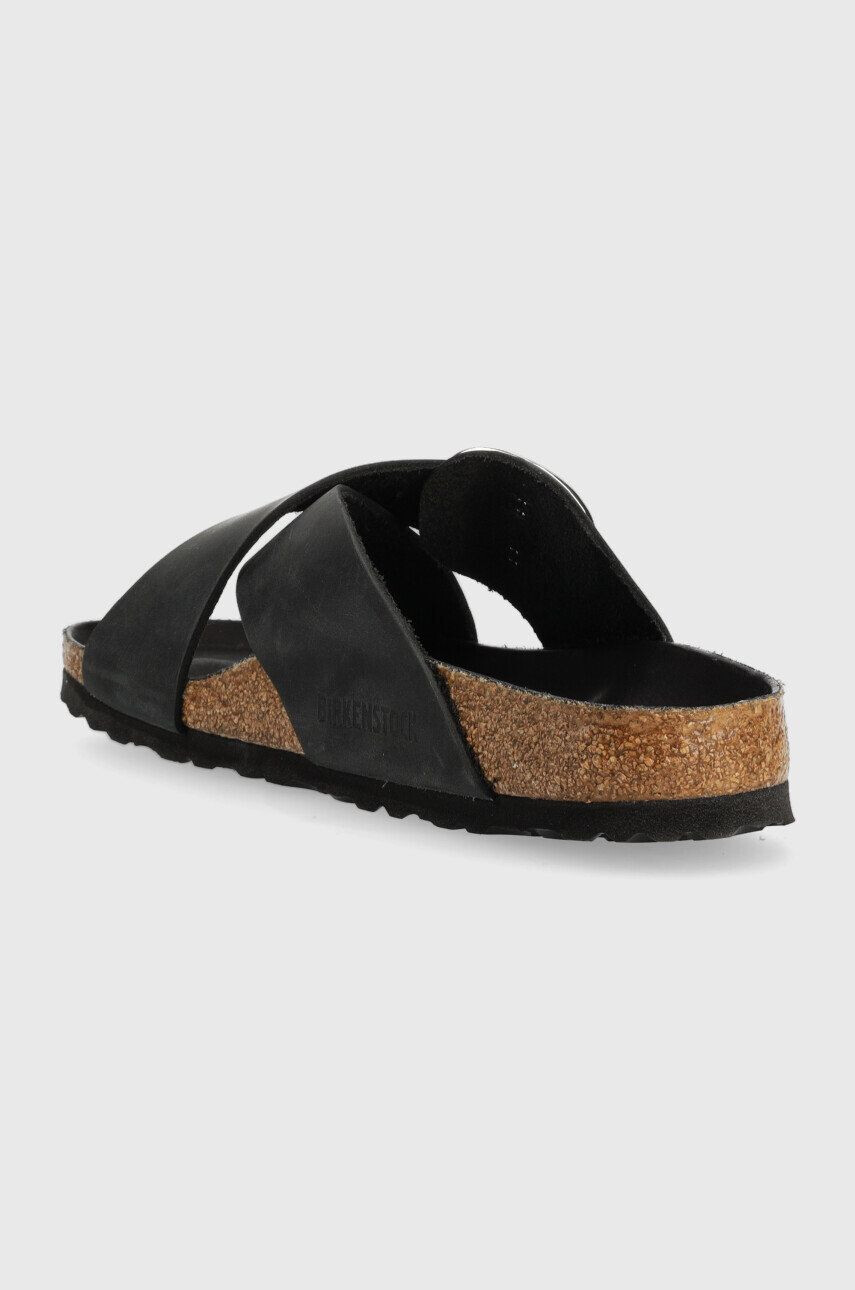 Birkenstock șlapi de piele Siena Big Buckle femei culoarea negru 1020156 1020156-black - Pled.ro