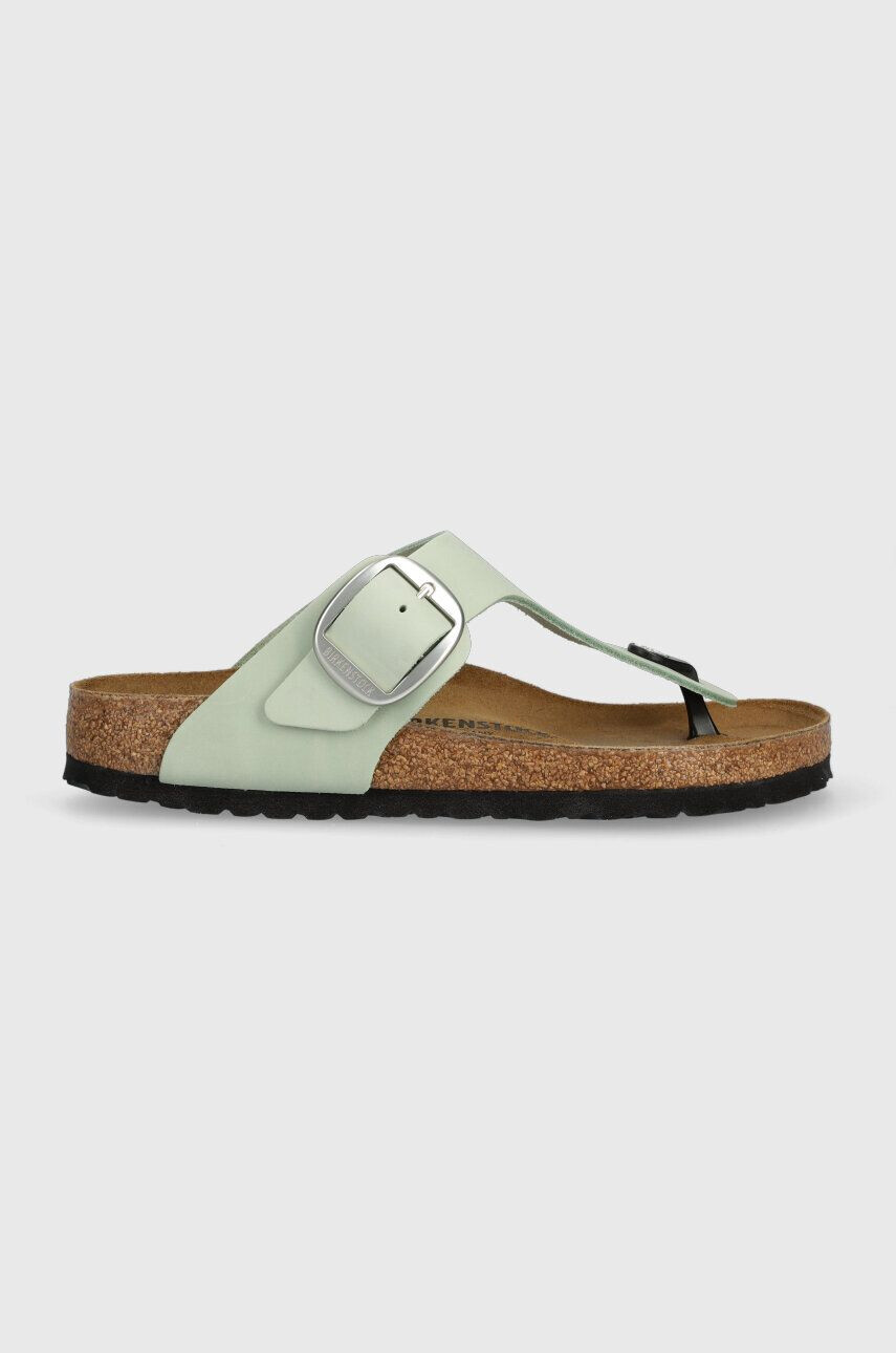 Birkenstock Gizeh Big Buckle culoarea verde cu toc plat 1024046 - Pled.ro