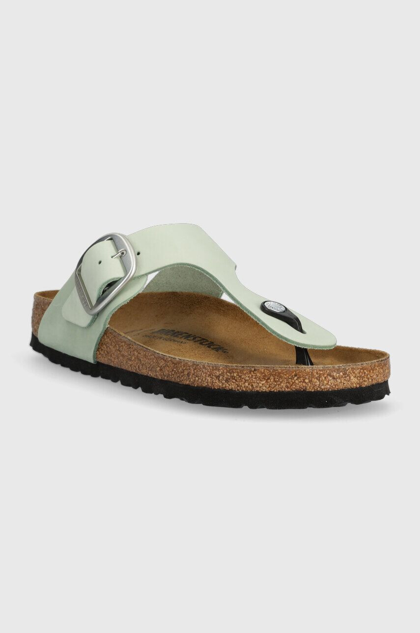 Birkenstock Gizeh Big Buckle culoarea verde cu toc plat 1024046 - Pled.ro