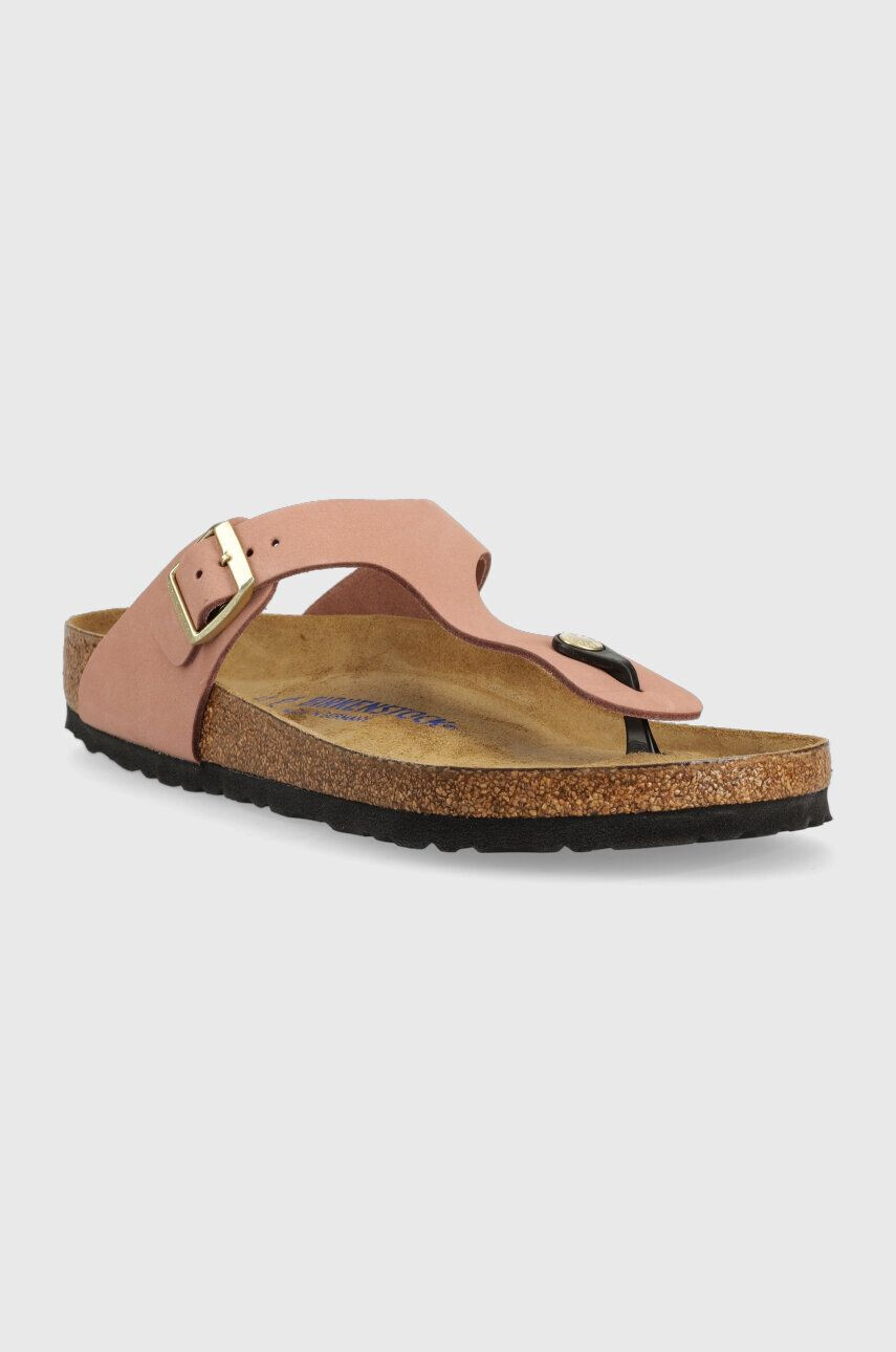 Birkenstock Gizeh culoarea roz cu toc plat 1024024 - Pled.ro