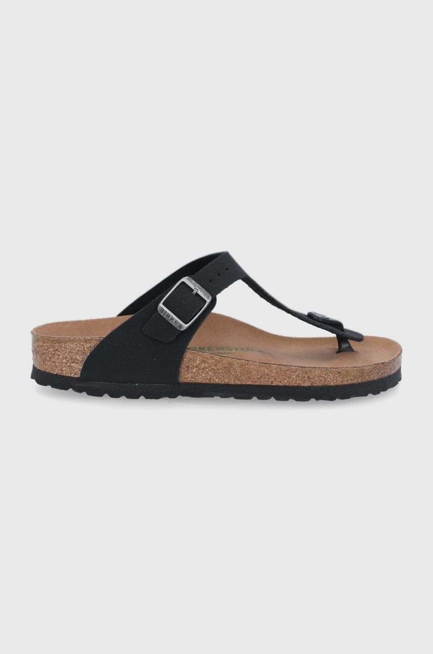 Birkenstock Șlapi femei culoarea negru cu toc plat 1020487.BLACK-BLACK - Pled.ro