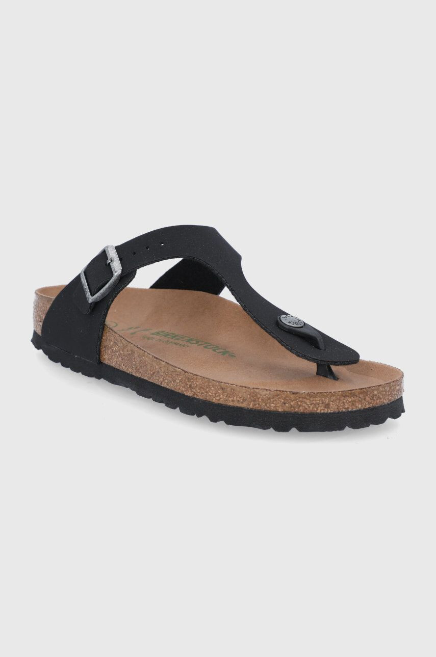 Birkenstock Șlapi femei culoarea negru cu toc plat 1020487.BLACK-BLACK - Pled.ro