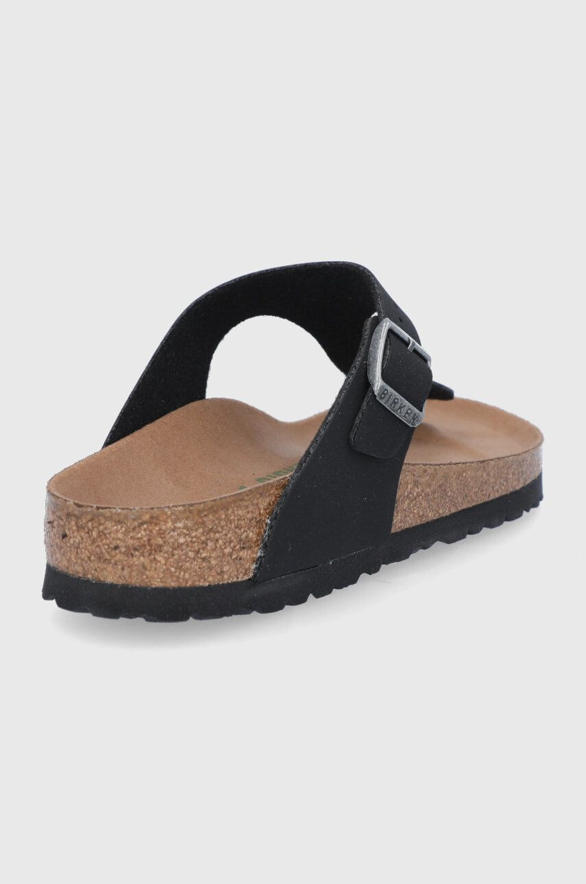 Birkenstock Șlapi femei culoarea negru cu toc plat 1020487.BLACK-BLACK - Pled.ro