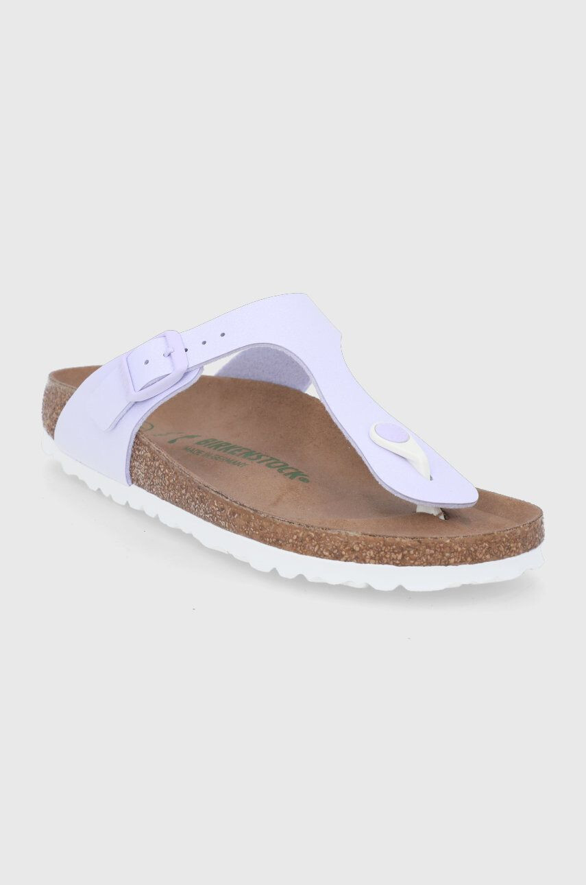 Birkenstock Șlapi Gizeh femei culoarea roz cu toc plat - Pled.ro