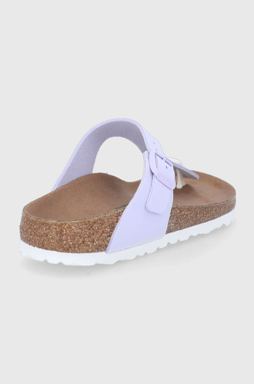 Birkenstock Șlapi Gizeh femei culoarea roz cu toc plat - Pled.ro