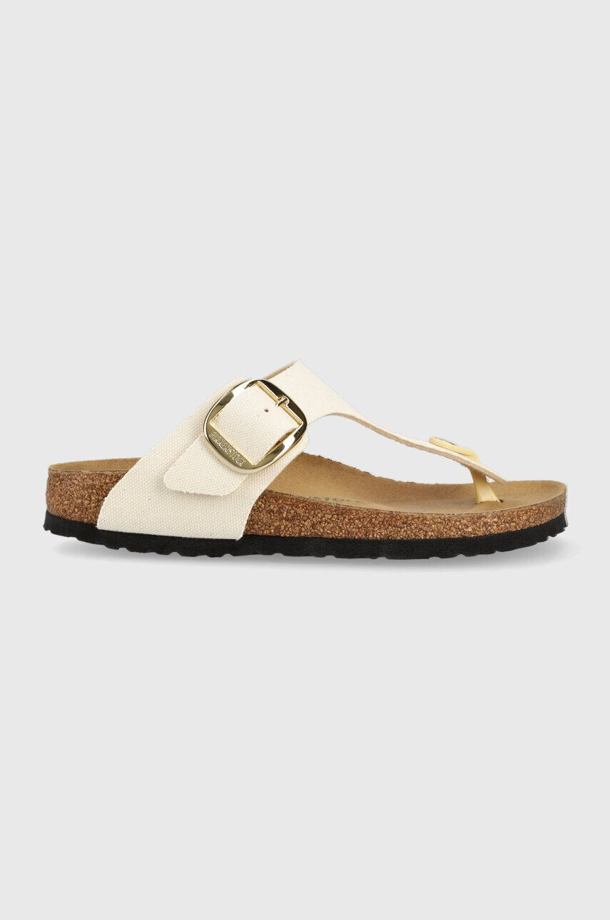 Birkenstock slapi Gizeh femei culoarea bej cu toc plat 1025503 - Pled.ro