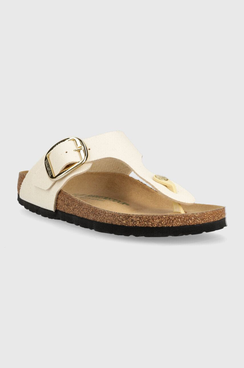 Birkenstock slapi Gizeh femei culoarea bej cu toc plat 1025503 - Pled.ro