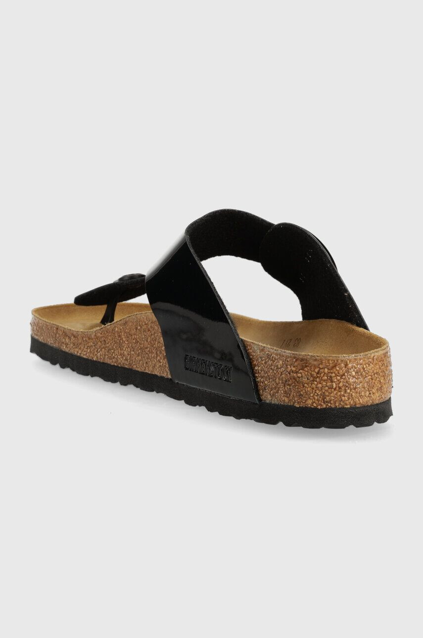 Birkenstock slapi Gizeh femei culoarea negru cu toc plat 1026135 - Pled.ro