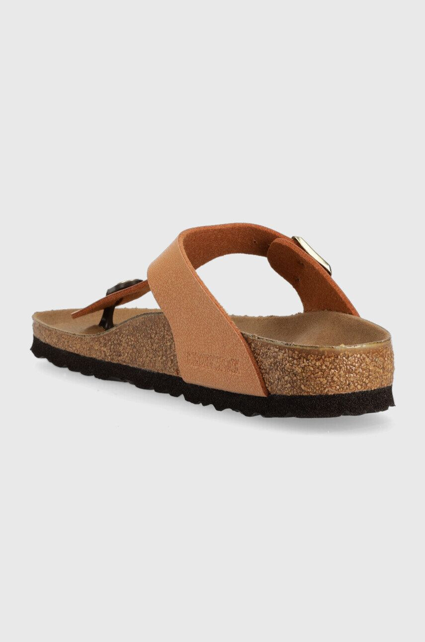 Birkenstock slapi GIZEH BS femei culoarea maro cu toc plat - Pled.ro