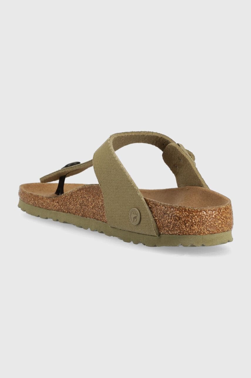 Birkenstock slapi Gizeh Rivet Logo femei culoarea galben cu toc plat 1024096 - Pled.ro