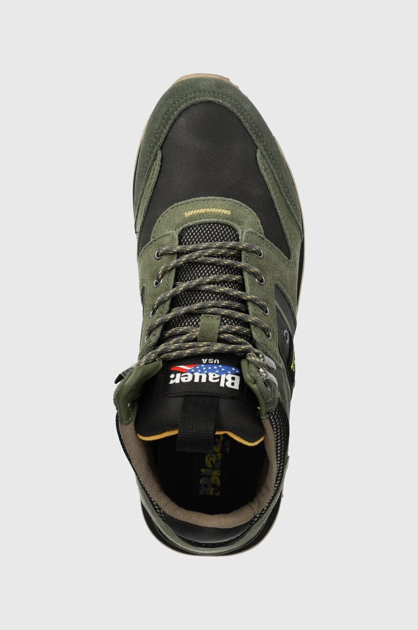 Blauer pantofi inalti Mars barbati culoarea verde - Pled.ro