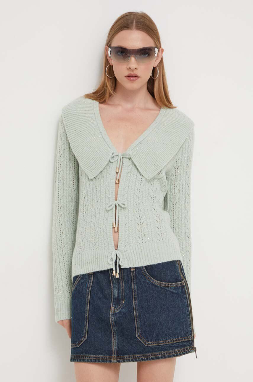 Blugirl Blumarine cardigan din amestec de lana culoarea verde - Pled.ro